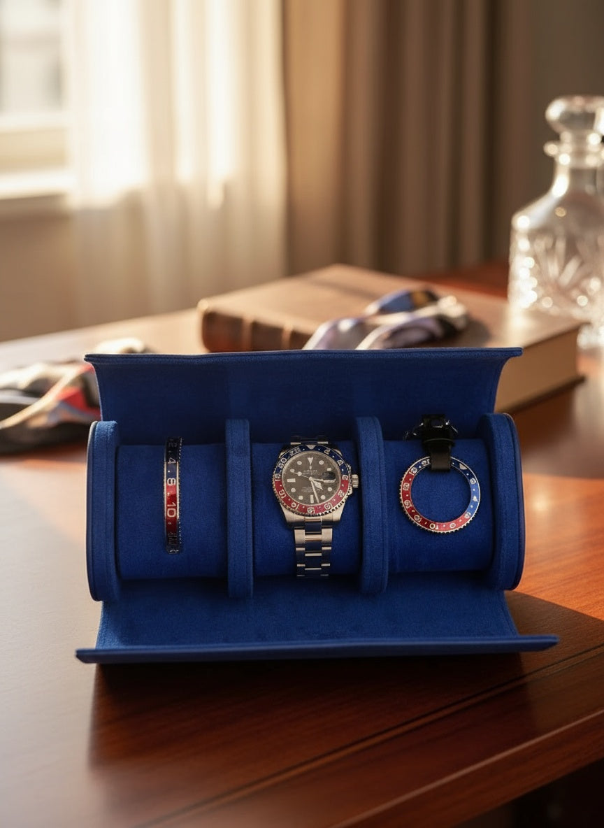 Pepsi Style Gift Package - Triple Watch Roll, Keyring & Bracelet
