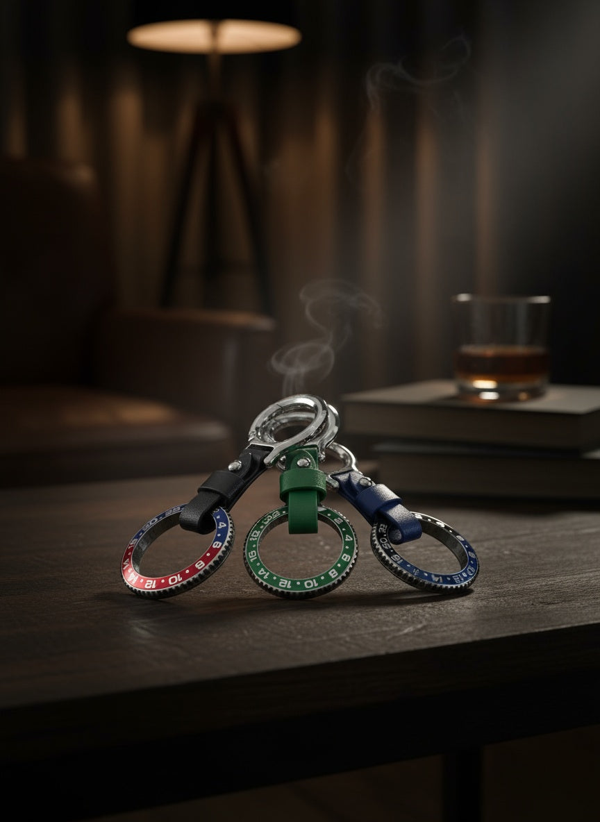 Rolex Inspired Bezel Key Ring