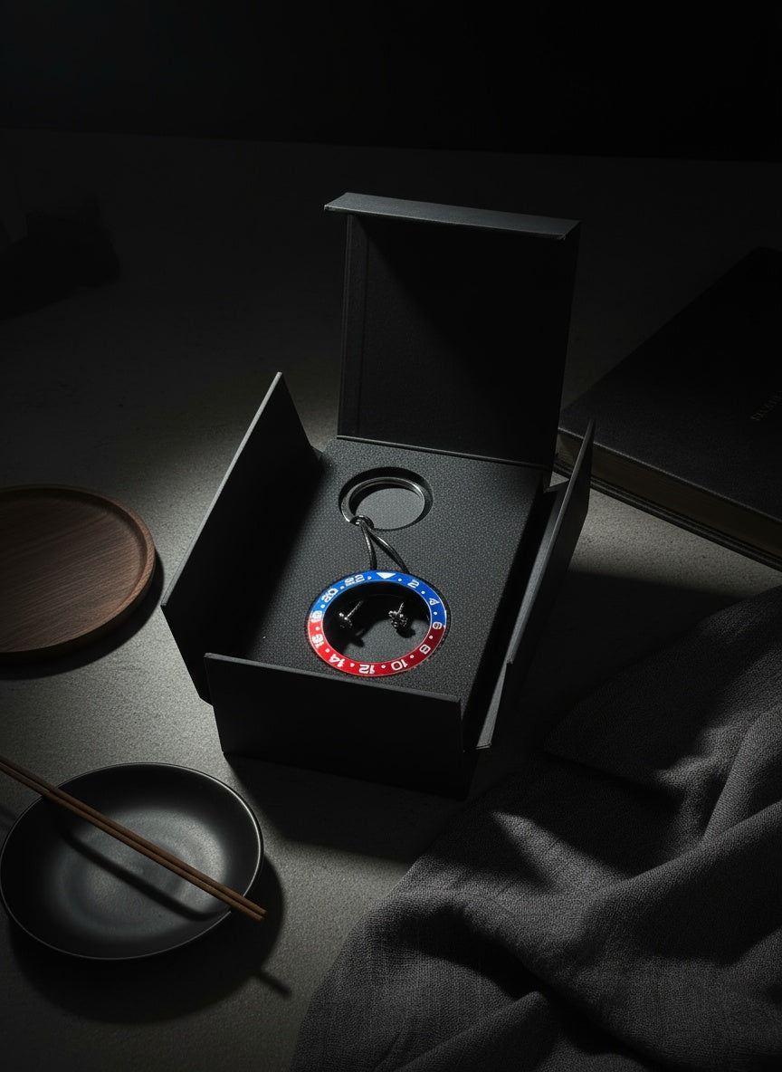 Pepsi Style Key Ring | Rolex-Inspired Bezel