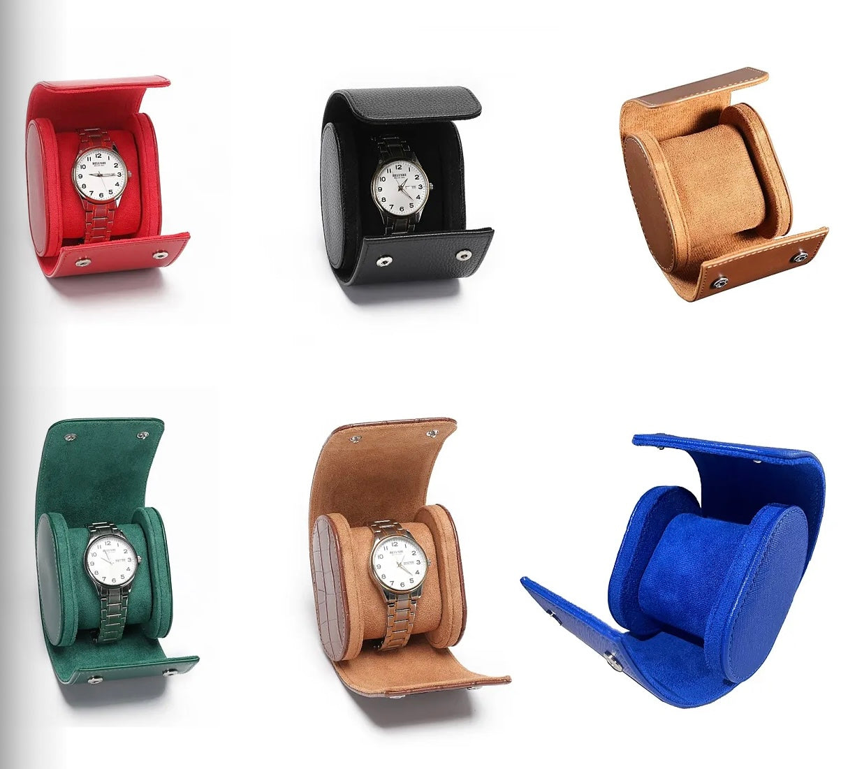 Black single watch roll