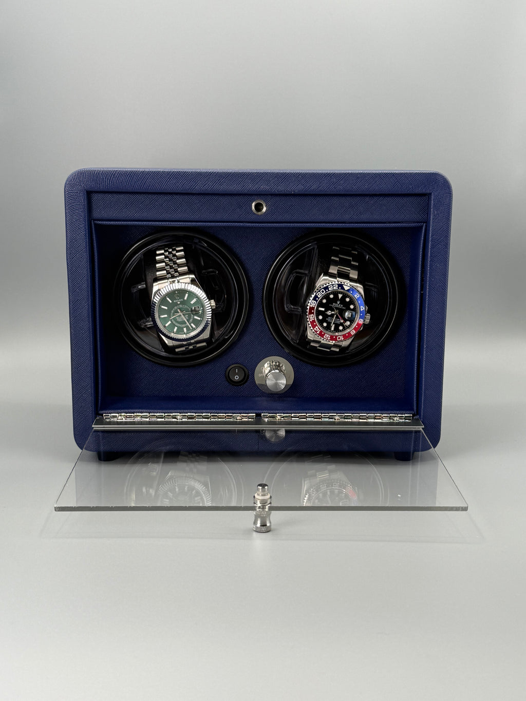Twin Watch Winder (Navy Blue)