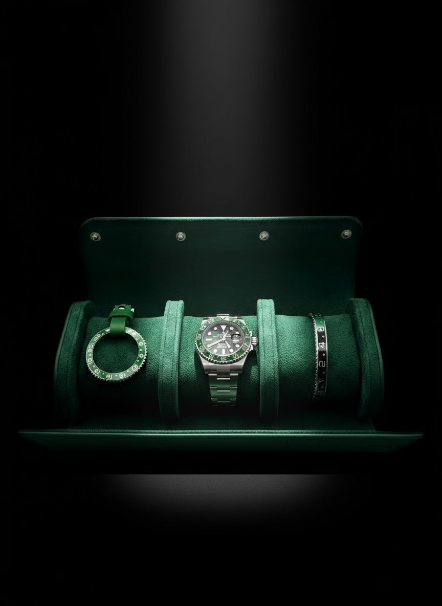 Sprite Style Gift Package - Triple Watch Roll, Keyring & Bracelet