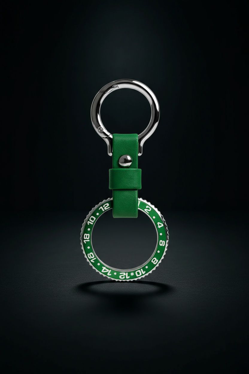 Rolex Inspired Bezel Key Ring